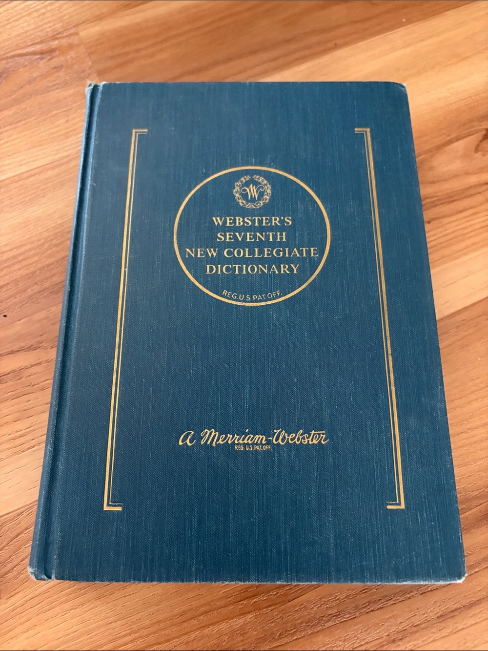 Merriam Webster seventh edition new collegiate dictionary 1967 vintage antique